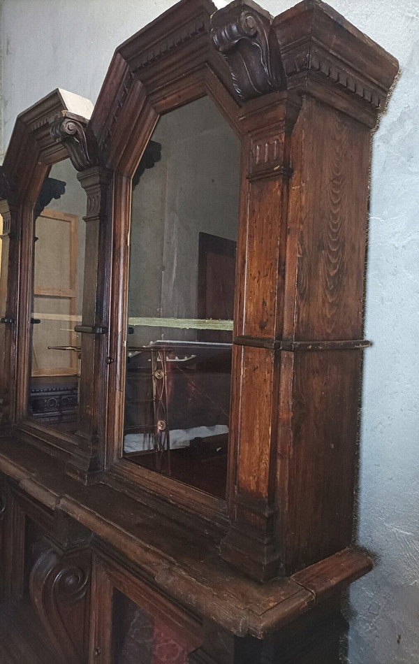 Seltene Bibliothek Berufsmöbel aus massiver Kiefer im Empire-Stil