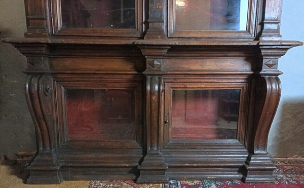 Seltene Bibliothek Berufsmöbel aus massiver Kiefer im Empire-Stil