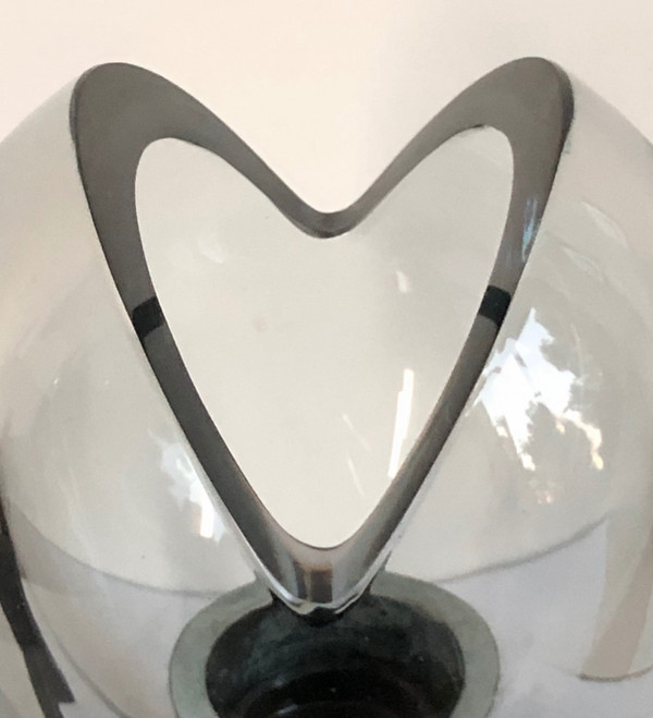 Grey Murano glass wall lamp by Flavio Poli for Seguso, Italy 1970s