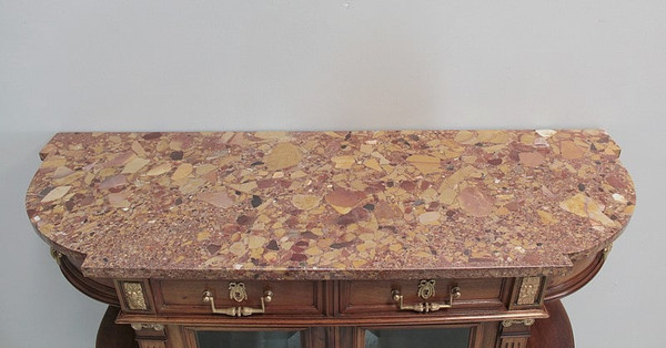 Buffet-Desserte goût Louis XVI en Noyer XIXe