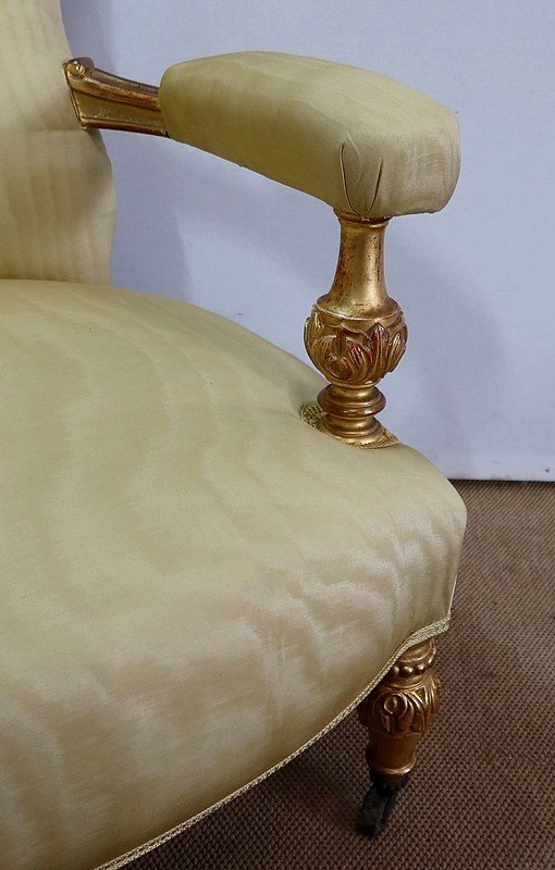 Important Fauteuil en bois doré Restauration – Début XIXe 