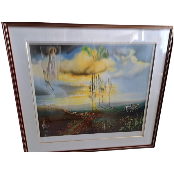 Lithographie Salvador Dali (1904-1989) - Mystische Vision "exp 115/295.".