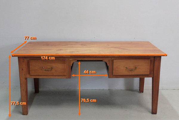 Table-Bureau en Merisier XIXe