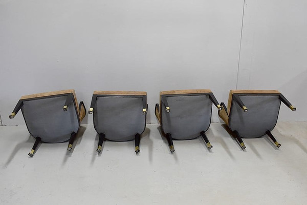 Suite de 4 fauteuils Art Déco – XXe