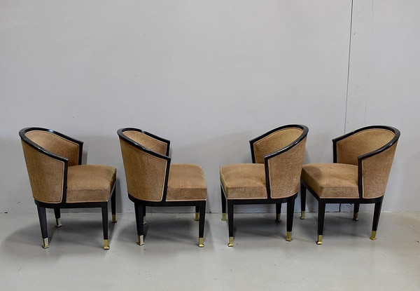Suite de 4 fauteuils Art Déco – XXe