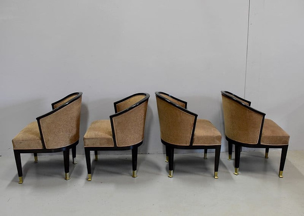 Suite de 4 fauteuils Art Déco – XXe