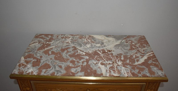 Segreteria intarsiata in stile Carlo X - XIX secolo