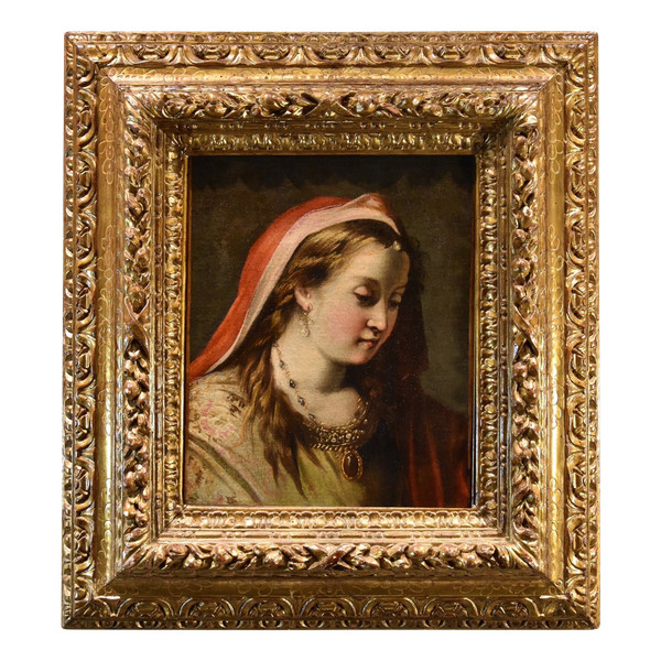 Gaspare Diziani (Belluno 1689 – Venezia 1767), Ritratto di giovane principessa (Salomè?)