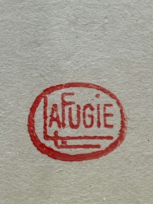 Léa LAFUGIE (1890-1972), gouache d'une danseuse birmane