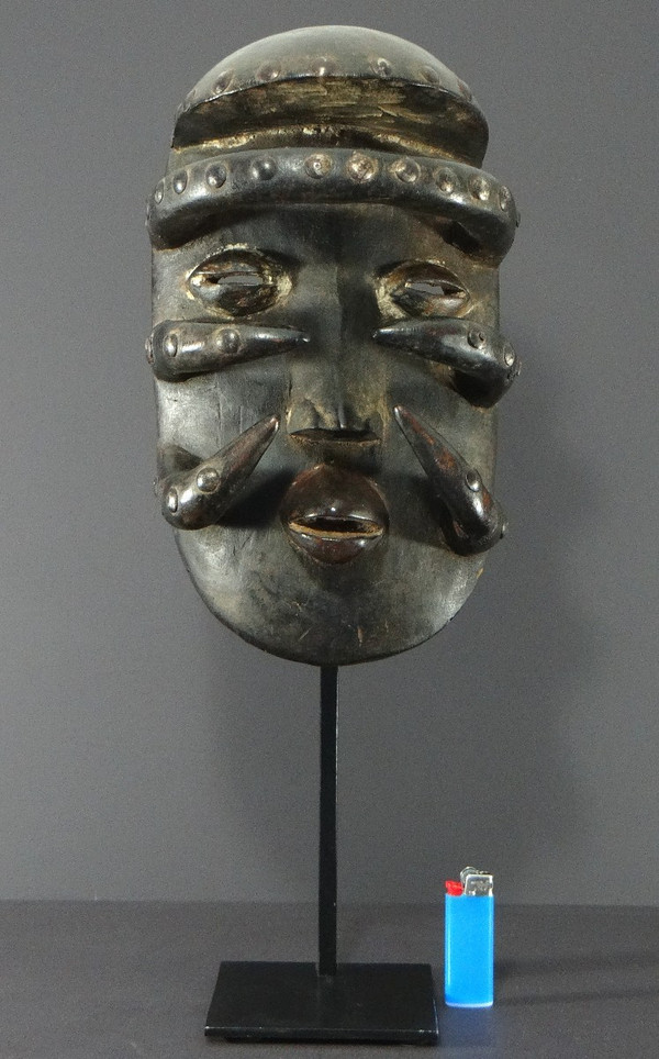 Ouest De La Côte D’ivoire, Peuple Bété, Première Moitié Du XXème Siècle, Superbe Masque En Bois.