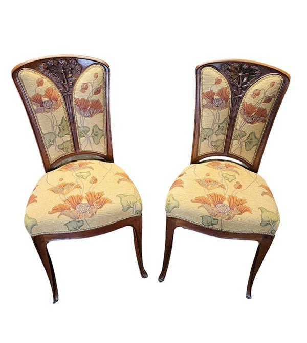 Camille Gauthier Ensemble de Salon Art Nouveau "Aux Ombelles"