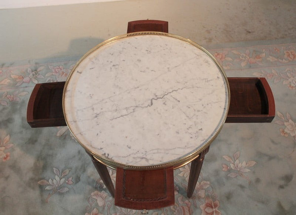 Table Bouillotte en Acajou Début XXe