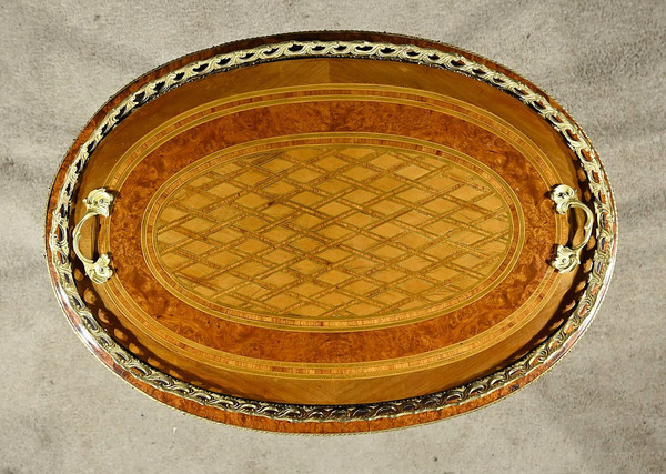 Fioriera in Intarsio di Legno Pregiato, Periodo Napoleone III – Metà del XIX Secolo