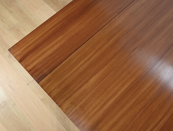 Importante Table à Volets en Acajou Sapelli, style Directoire – 1970