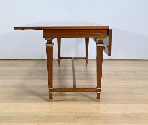 Importante Table à Volets en Acajou Sapelli, style Directoire – 1970