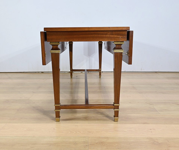 Importante Table à Volets en Acajou Sapelli, style Directoire – 1970
