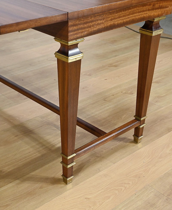 Importante Table à Volets en Acajou Sapelli, style Directoire – 1970