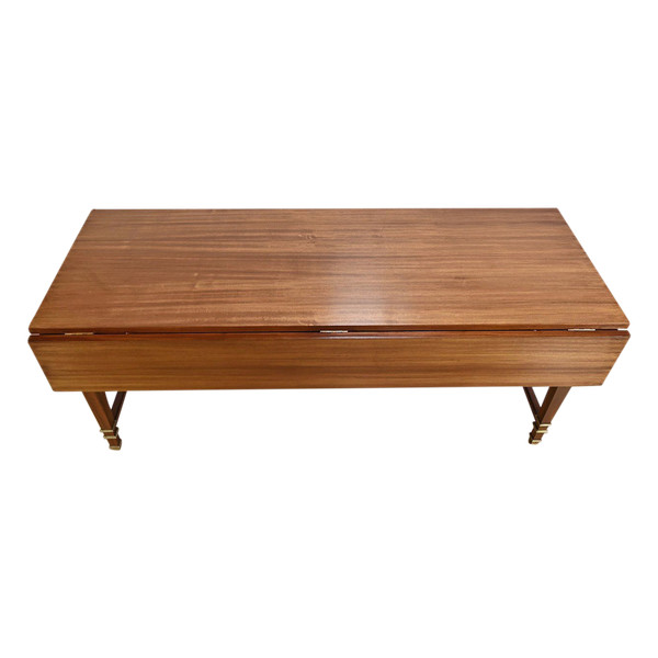 Importante Table à Volets en Acajou Sapelli, style Directoire – 1970