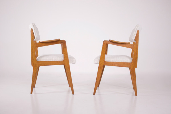 Paire de fauteuils style Marcel Gascoin.