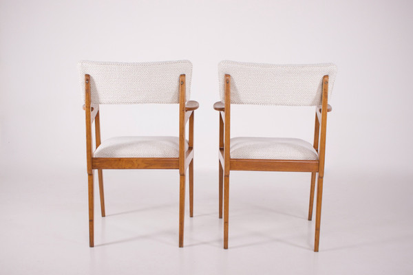 Paire de fauteuils style Marcel Gascoin.