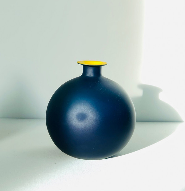Vases en verre de Murano dans le style de Carlo Moretti, Italie années 70