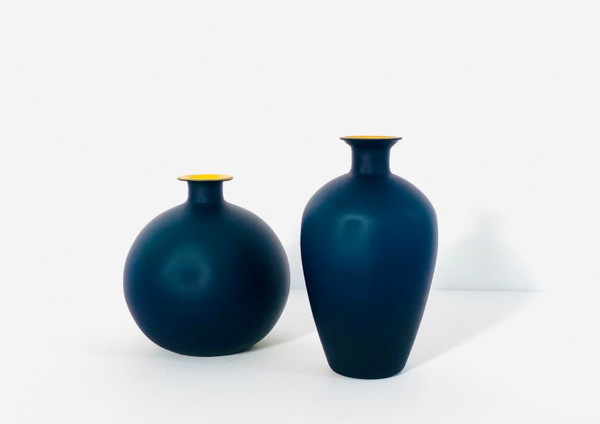 Vases en verre de Murano dans le style de Carlo Moretti, Italie années 70