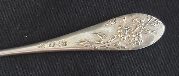 Art Nouveau mocha spoons