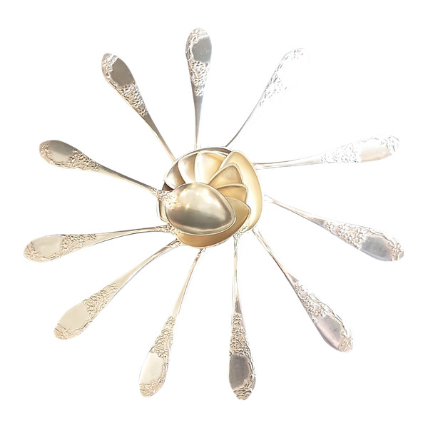 Art Nouveau mocha spoons