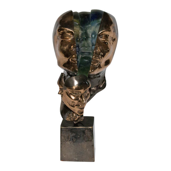 Lampada scultura di Yves Lohe anni '90