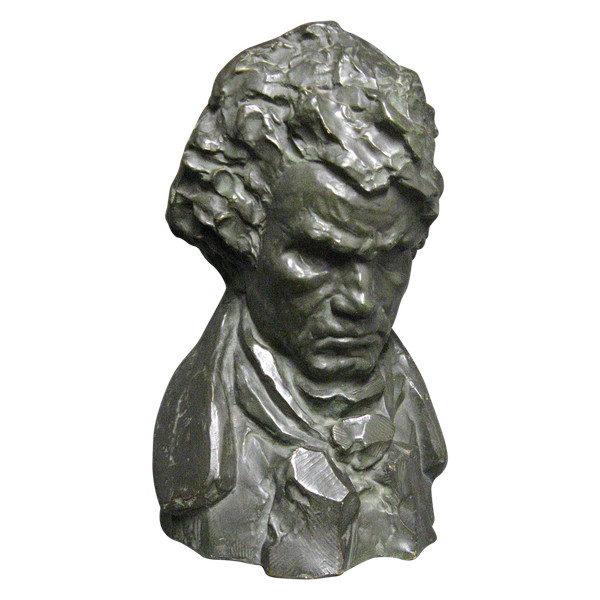 Bust Of Beethoven In Terracotta Signed By P. Joubert Sculptor.