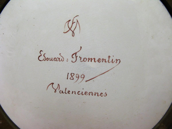 Dipinto su porcellana di Edouard Fromentin 1899.