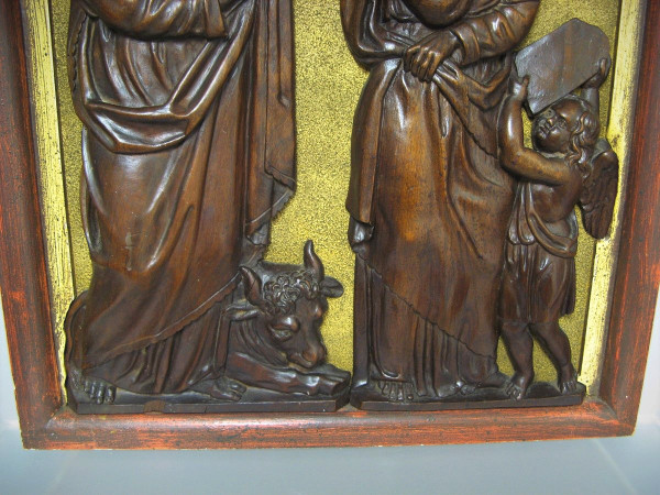 Scuola francese del XVII secolo. Evangelisti San Luca e San Matteo.