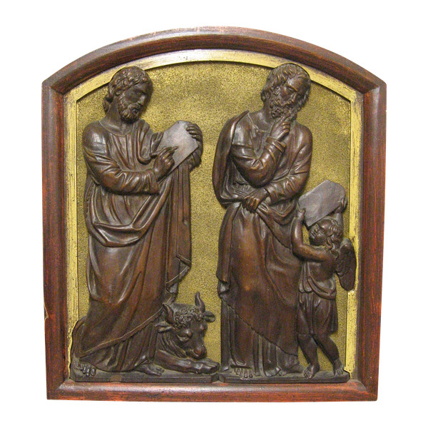 Scuola francese del XVII secolo. Evangelisti San Luca e San Matteo.
