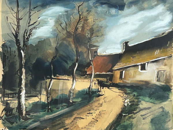 Maurice De Vlaminck (1876-1958) Collotype Et Pochoir - éditeur Guy Spitzer - lithographie 