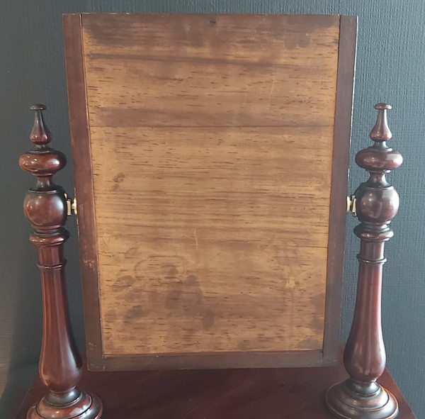 Psyché de table anglaise en acajou