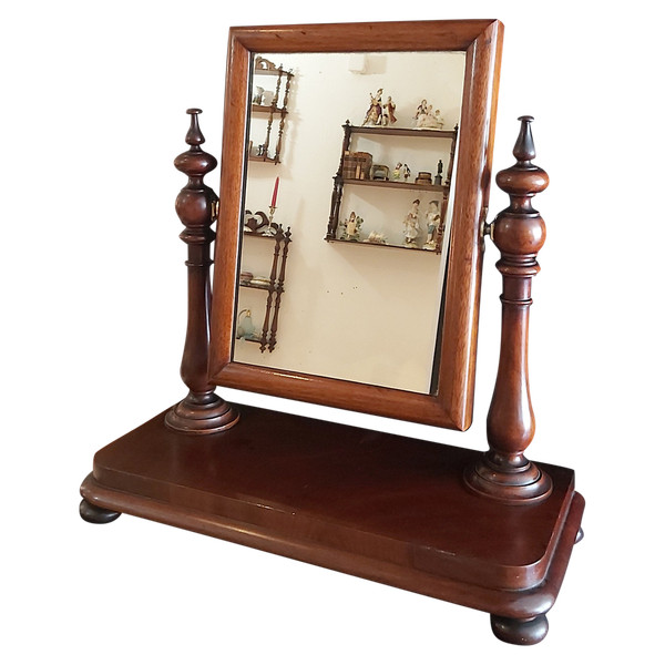 Psyché de table anglaise en acajou