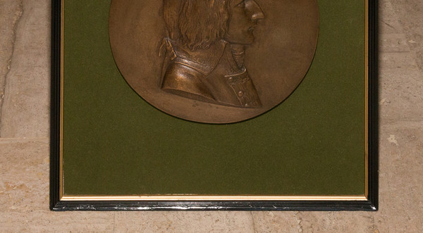 Medaglione in bronzo del generale Bonaparte Boizot XIX secolo