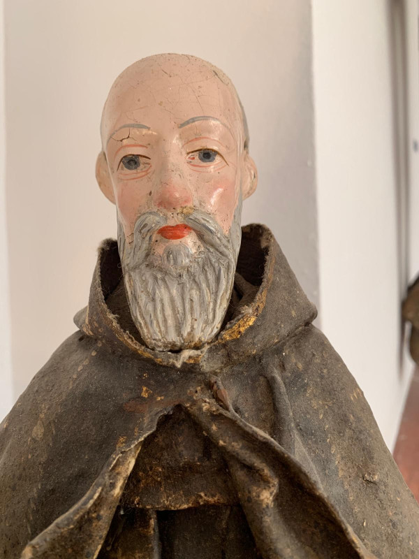 San Pedro de Alcantara sculpture 18th century