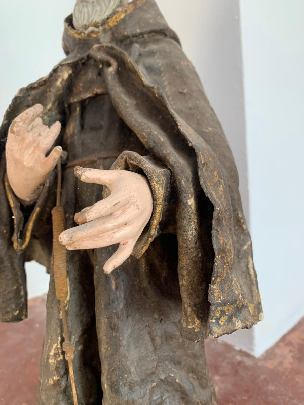 San Pedro de Alcantara sculpture 18th century