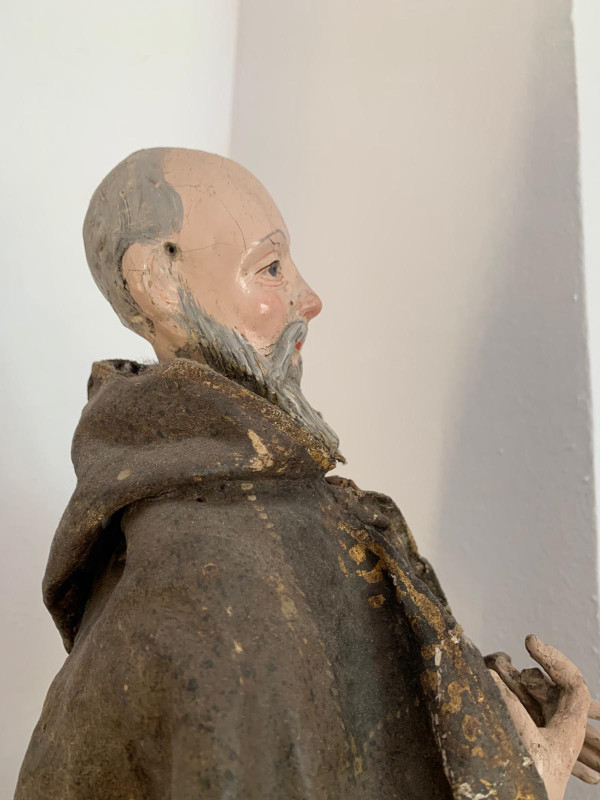 San Pedro de Alcantara sculpture 18th century