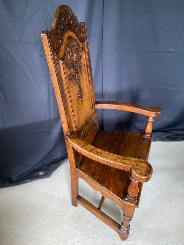 Fauteuil liégeois datant du 19e siècle louis XIV régence 