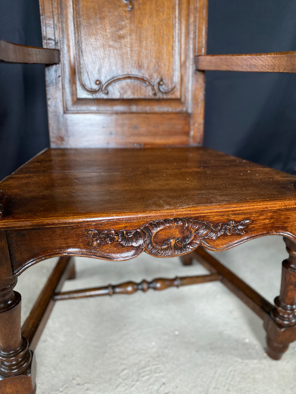 Fauteuil liégeois datant du 19e siècle louis XIV régence 