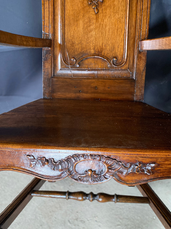 Fauteuil liégeois datant du 19e siècle louis XIV régence 
