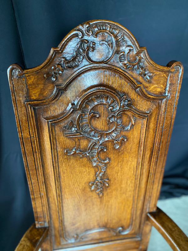 Fauteuil liégeois datant du 19e siècle louis XIV régence 