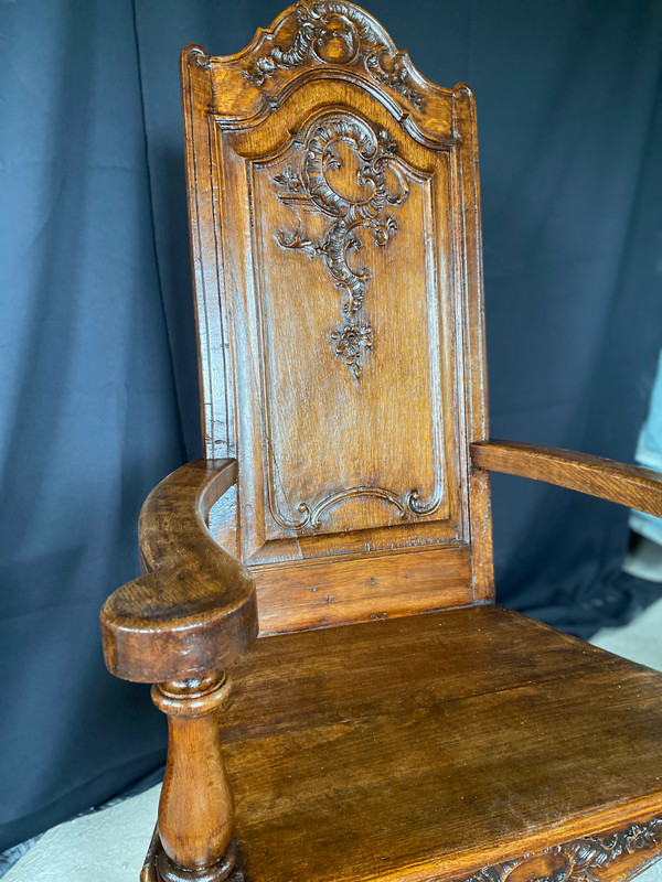 Fauteuil liégeois datant du 19e siècle louis XIV régence 