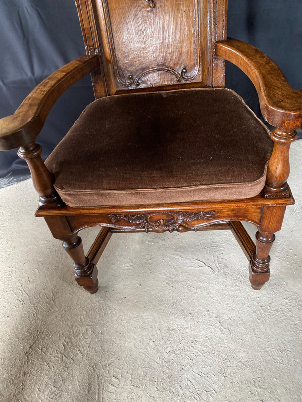 Fauteuil liégeois datant du 19e siècle louis XIV régence 
