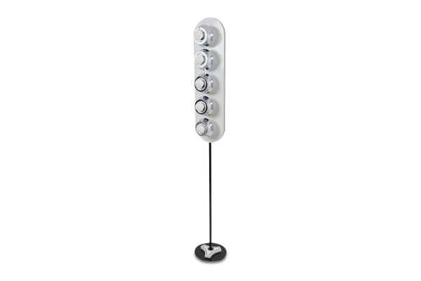 Angelo Cucci. Lacquered metal floor lamp. Circa 1960.