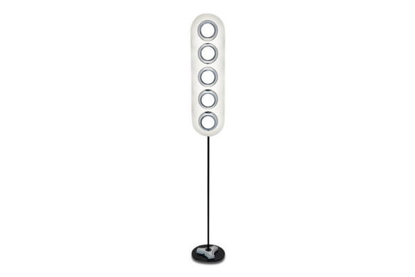 Angelo Cucci. Lacquered metal floor lamp. Circa 1960.