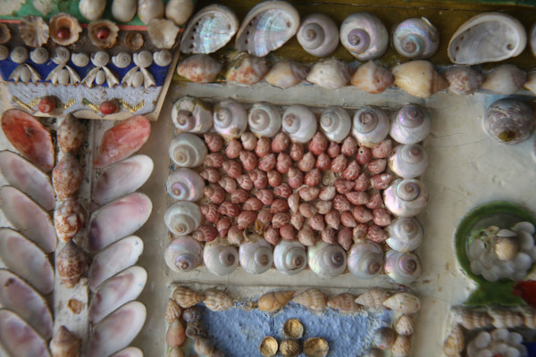 Model of a palace with shells, Italy, late 19th century