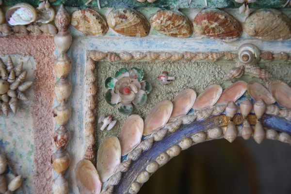 Model of a palace with shells, Italy, late 19th century